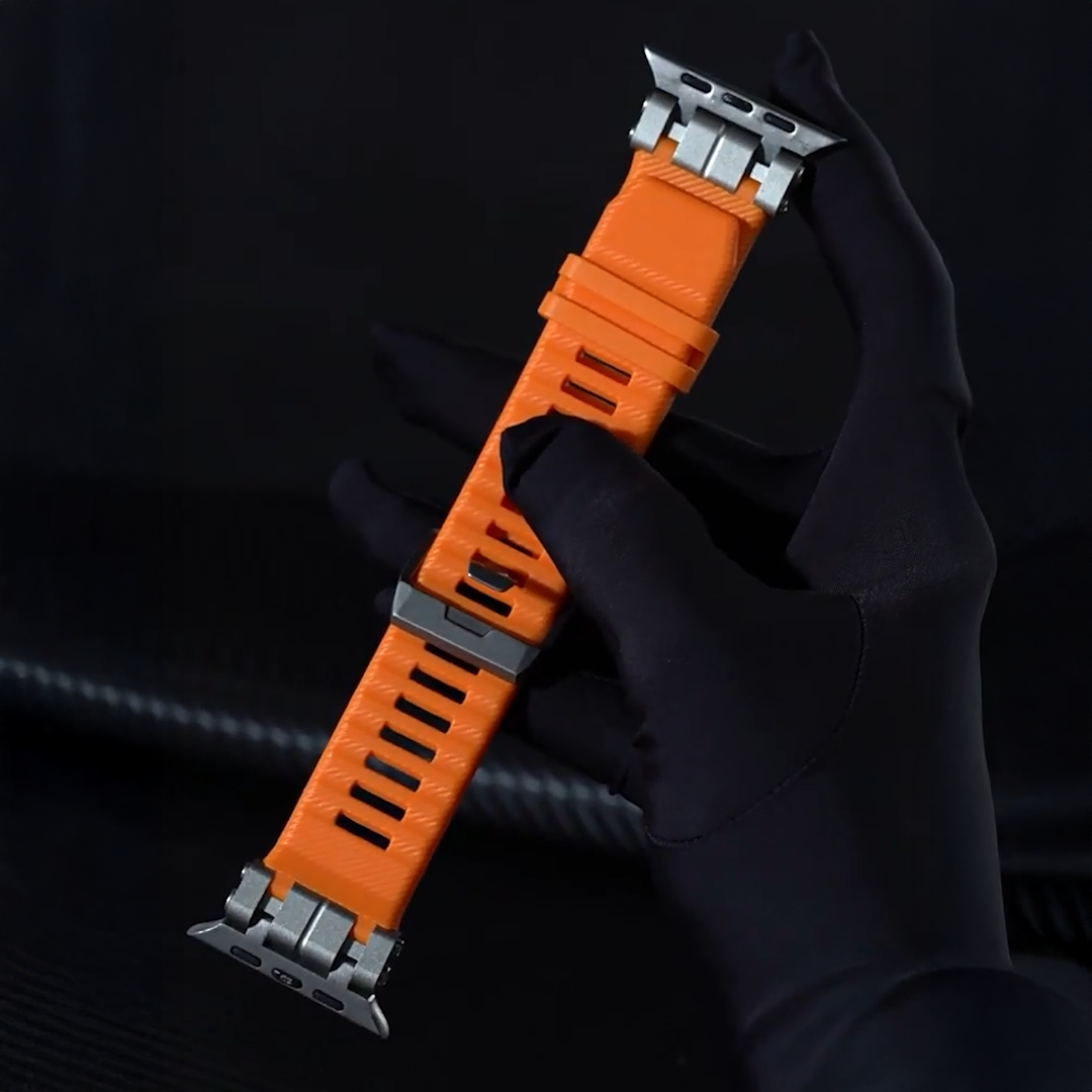 【アウトドア仕様】メタルジョイントTPUバンド【アップルウォッチ】