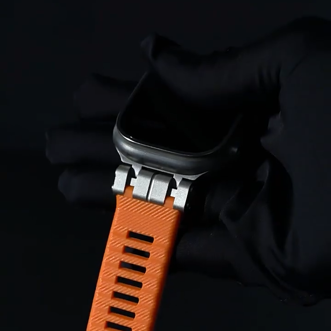 【アウトドア仕様】メタルジョイントTPUバンド【アップルウォッチ】