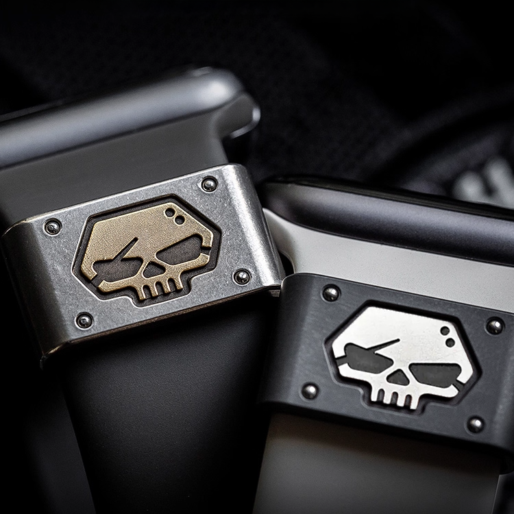 【重厚ワンポイント】スカルモチーフアクセサリー【アップルウォッチ】