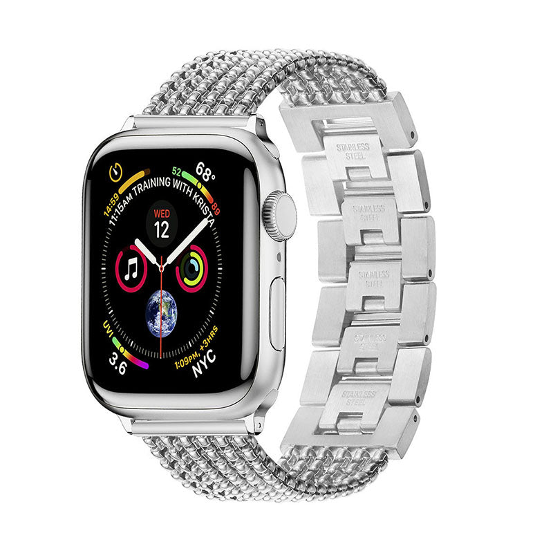 【全4色】エレガントチェーンメッシュバンド【アップルウォッチ】