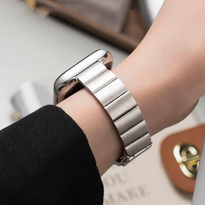 【美フォルム】スリムリンクステンレスバンド【アップルウォッチ】