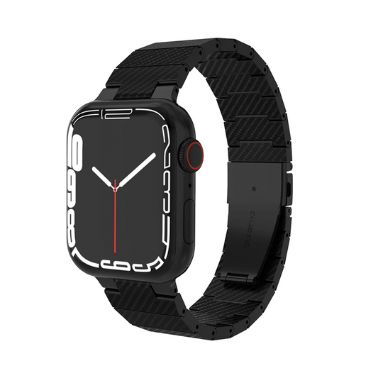 【軽量で頑丈】カーボンファイバーブラックバンド【アップルウォッチ】 - Apple Watchバンド専門通販【BELTIES(ベルティーズ)】