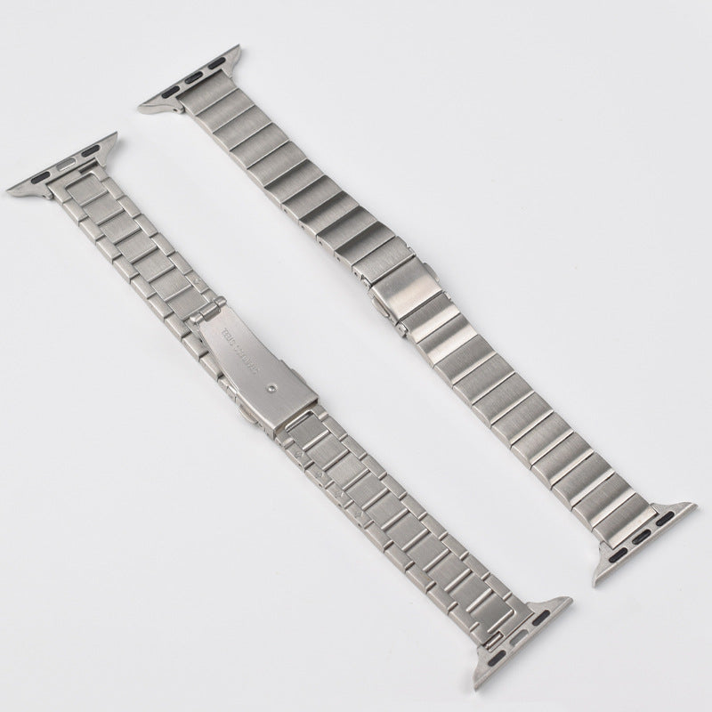 【美フォルム】スリムリンクステンレスバンド【アップルウォッチ】