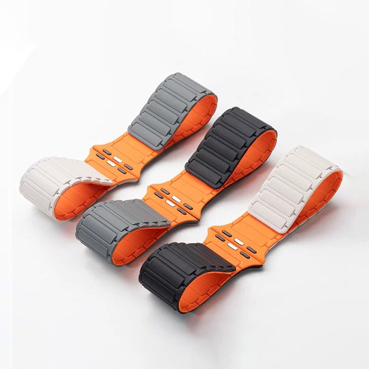 【22色展開】ソフトブロックマグネットバンド【アップルウォッチ】