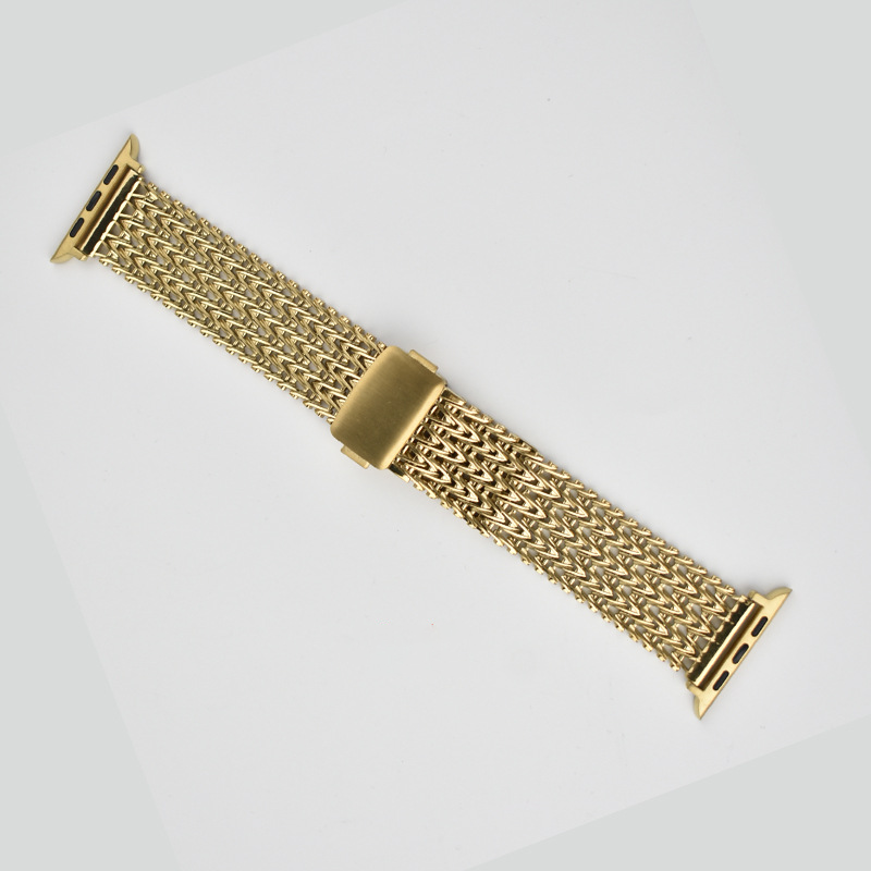 【高級感と快適性】メタルメッシュマグネットバンド【アップルウォッチ】