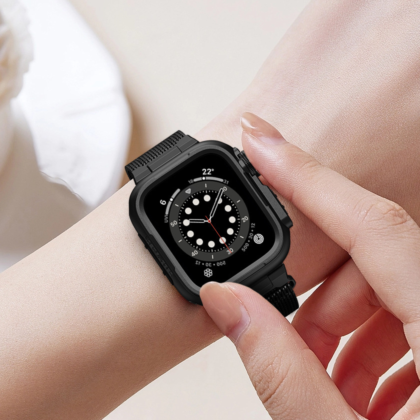 【ガラス無し両面保護】タフメタルプロテクトケース【アップルウォッチ】