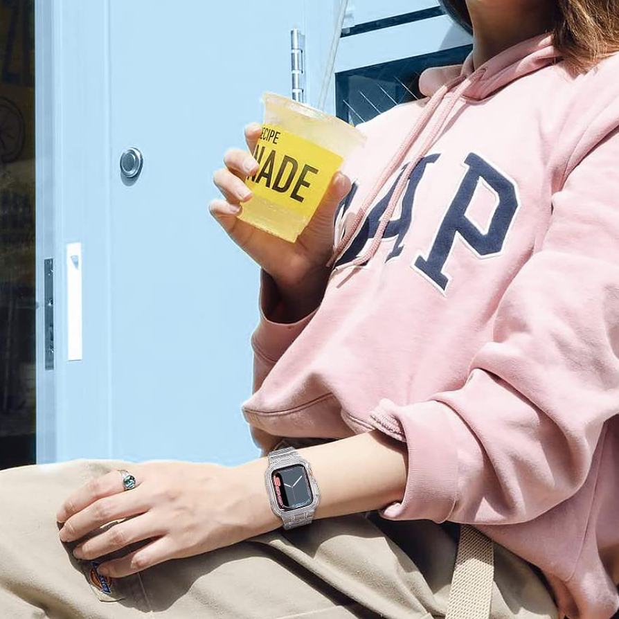 【爽やか透明感】サマークリアTPUバンド【アップルウォッチ】