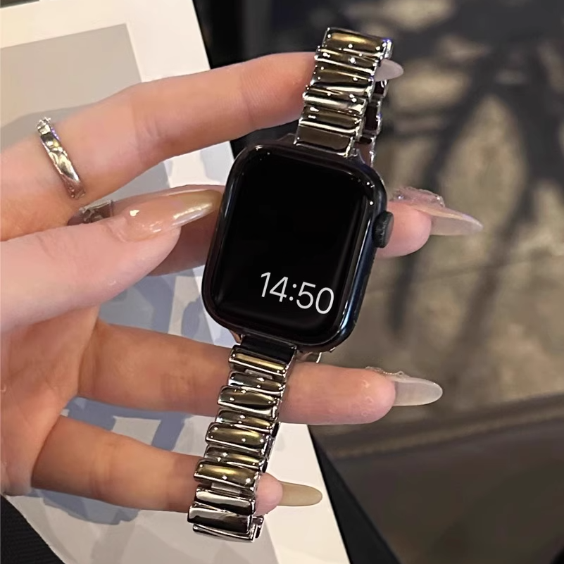 【スリム&モード】ジュエリーリンクメタルバンド【アップルウォッチ】