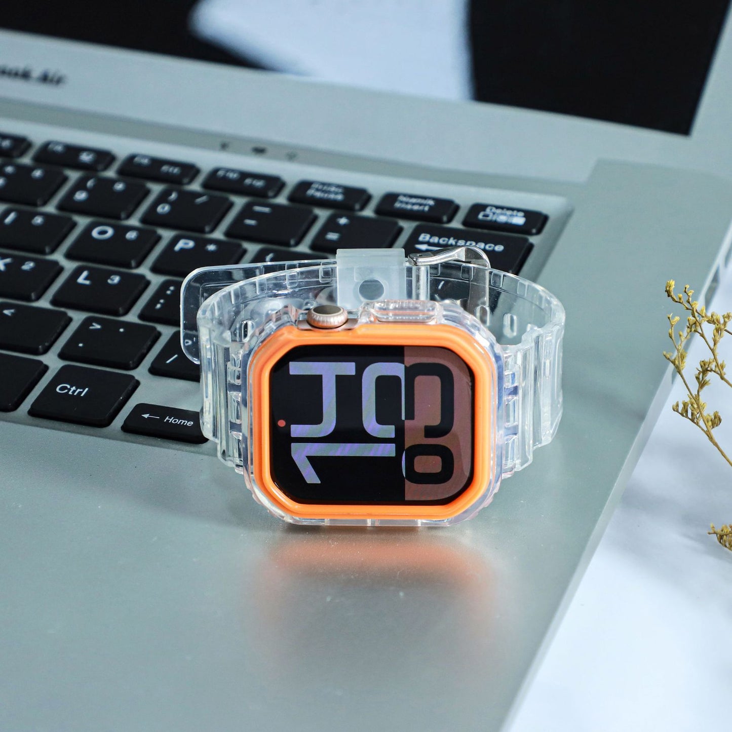 【Series 10/11対応】オールクリアTPU一体型バンド【アップルウォッチ】