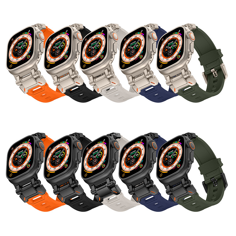 【不動の人気商品】ステンレスコネクトTPUバンド【アップルウォッチ】