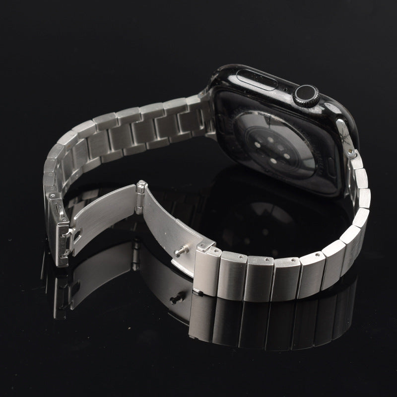 【美フォルム】スリムリンクステンレスバンド【アップルウォッチ】