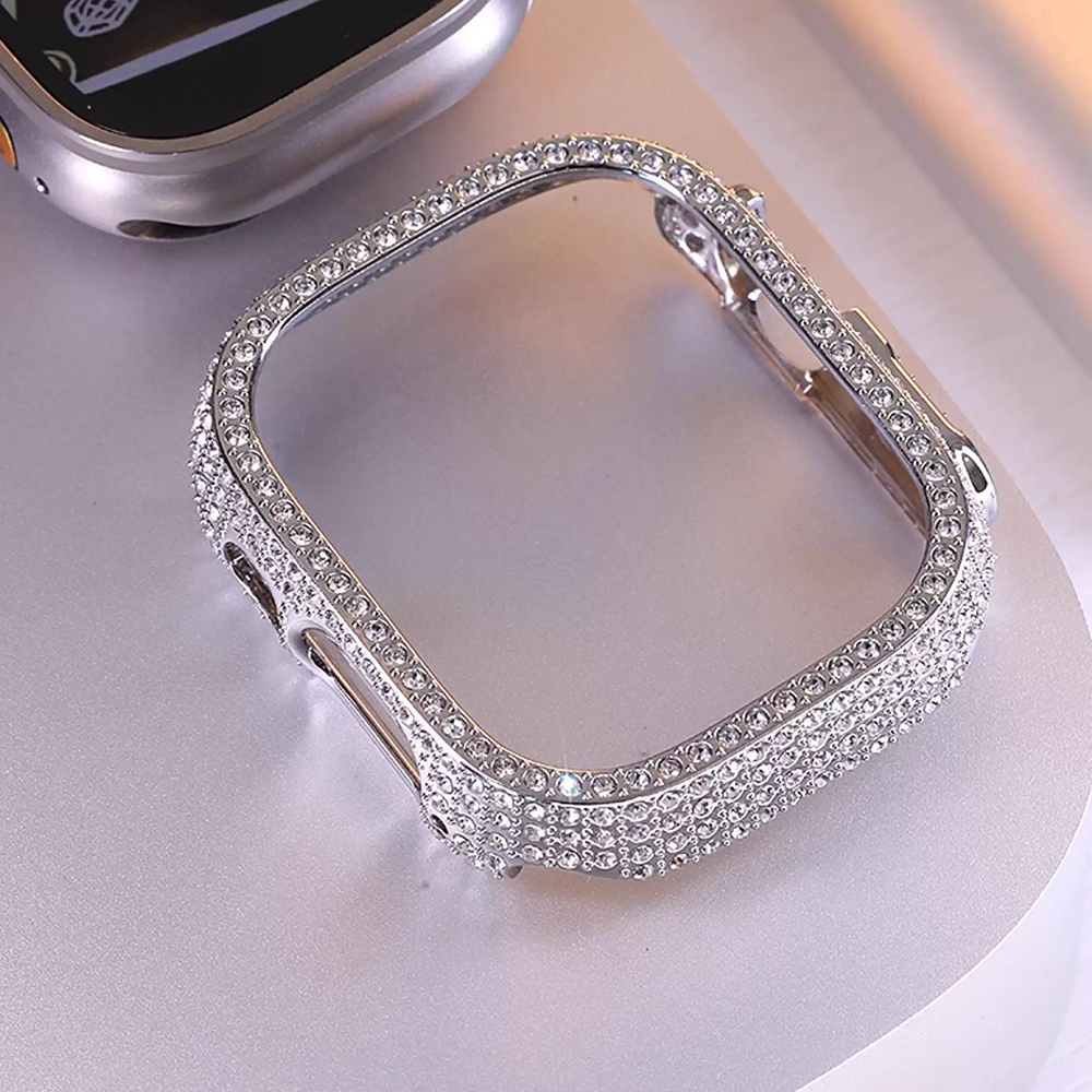 【フレームタイプ】ジュエリーストーン保護ケース【アップルウォッチ】