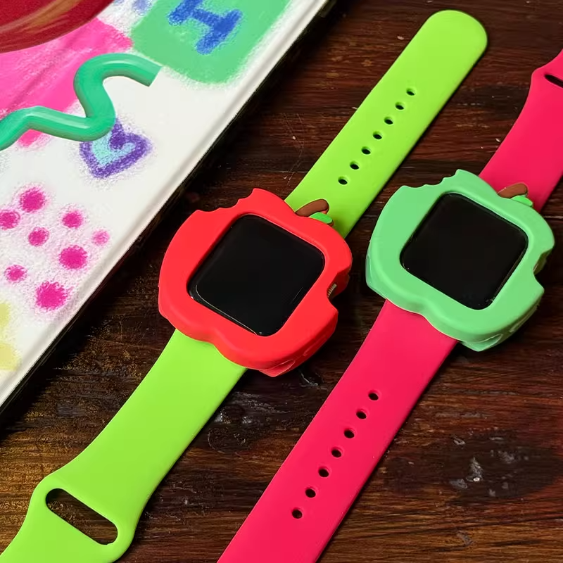 【遊び心満点】アップルデザインシリコンケース【アップルウォッチ】