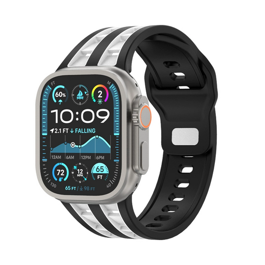 【選べる21色】ツインラインシリコンバンド【アップルウォッチ】