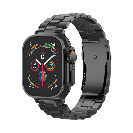 【最新デザイン】チタンブロックメタルバンド【アップルウォッチ】