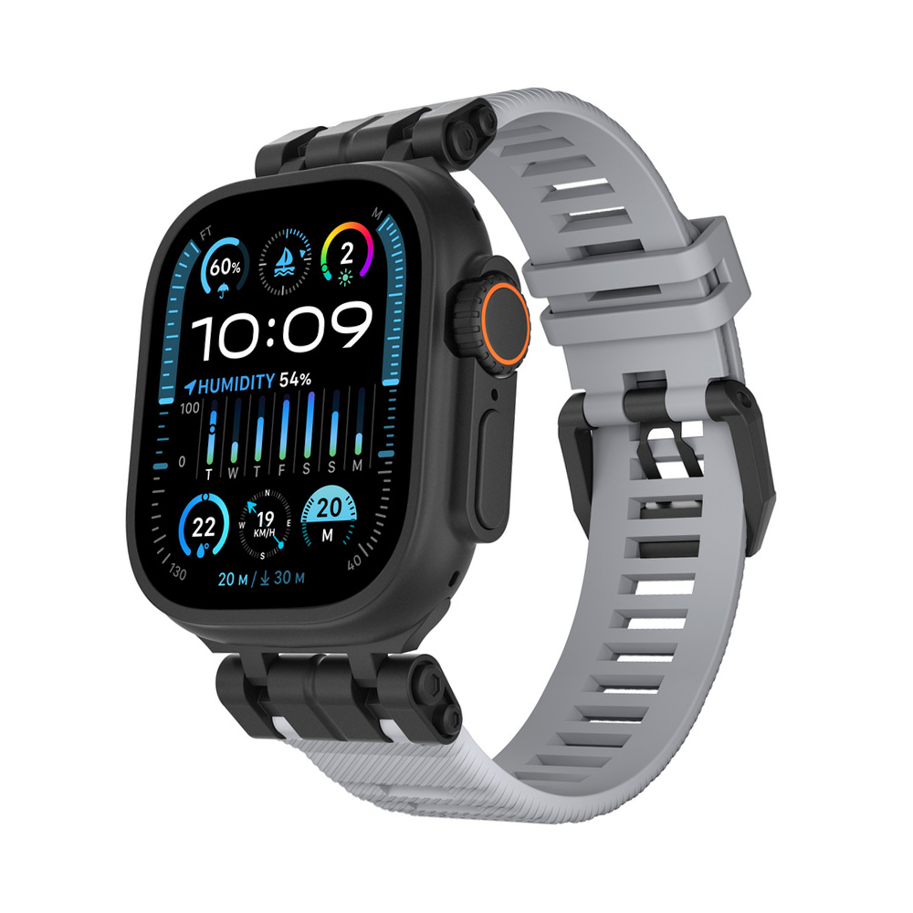 【アウトドア仕様】メタルジョイントTPUバンド【アップルウォッチ】