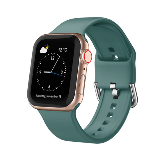 【全30色】カラーバックルシリコンバンド【アップルウォッチ】