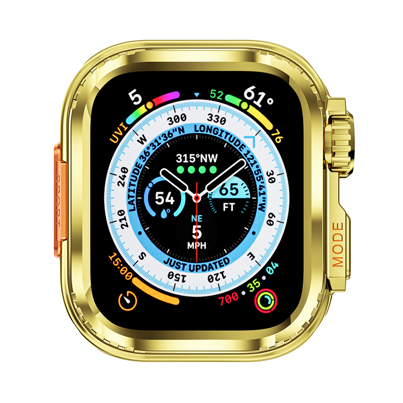 【Series 10/11対応】Ultra風両面保護メタルフレーム【アップルウォッチ】