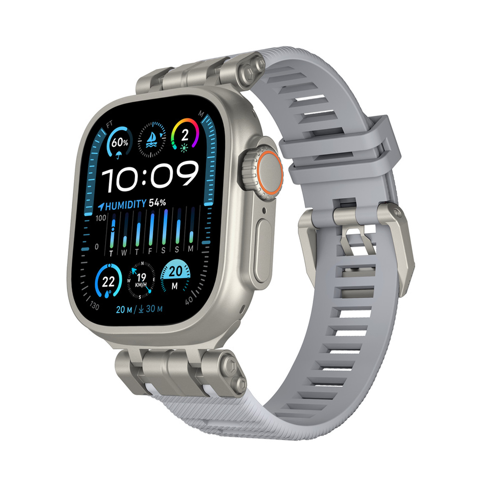 【アウトドア仕様】メタルジョイントTPUバンド【アップルウォッチ】