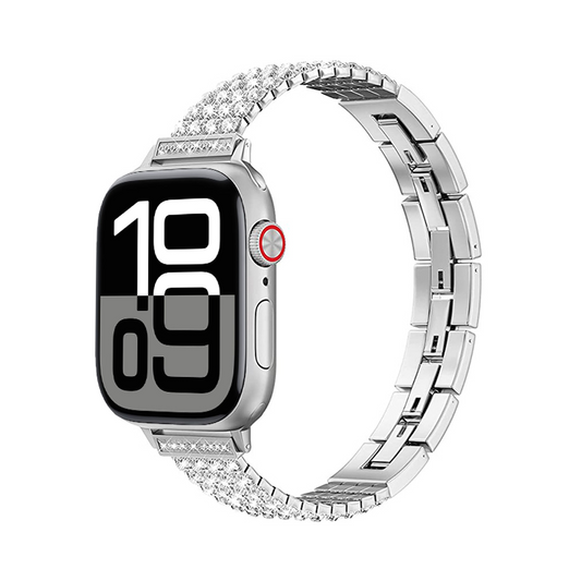 【アクセ感覚】スリムビジューメタルバンド【アップルウォッチ】