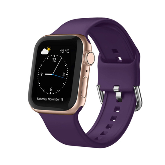 【全30色】カラーバックルシリコンバンド【アップルウォッチ】