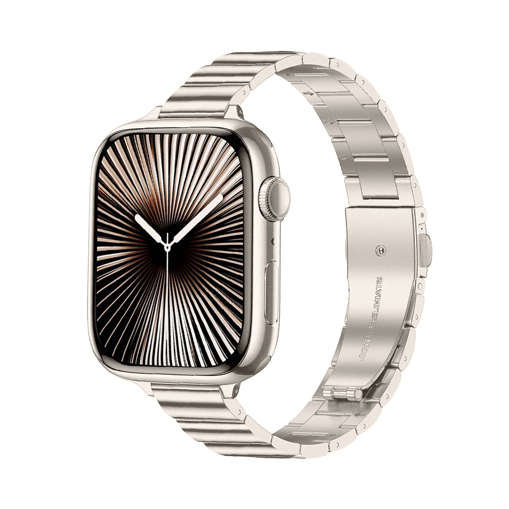 【美フォルム】スリムリンクステンレスバンド【アップルウォッチ】