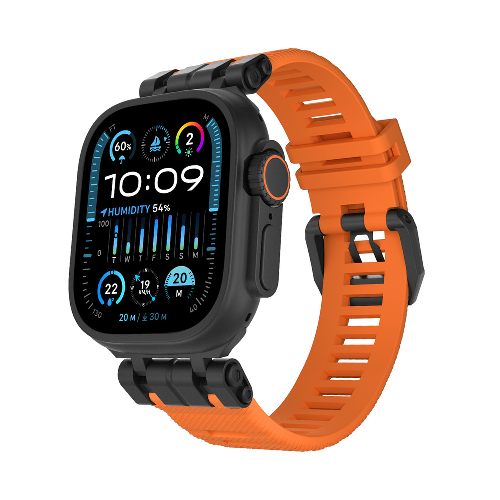 【アウトドア仕様】メタルジョイントTPUバンド【アップルウォッチ】