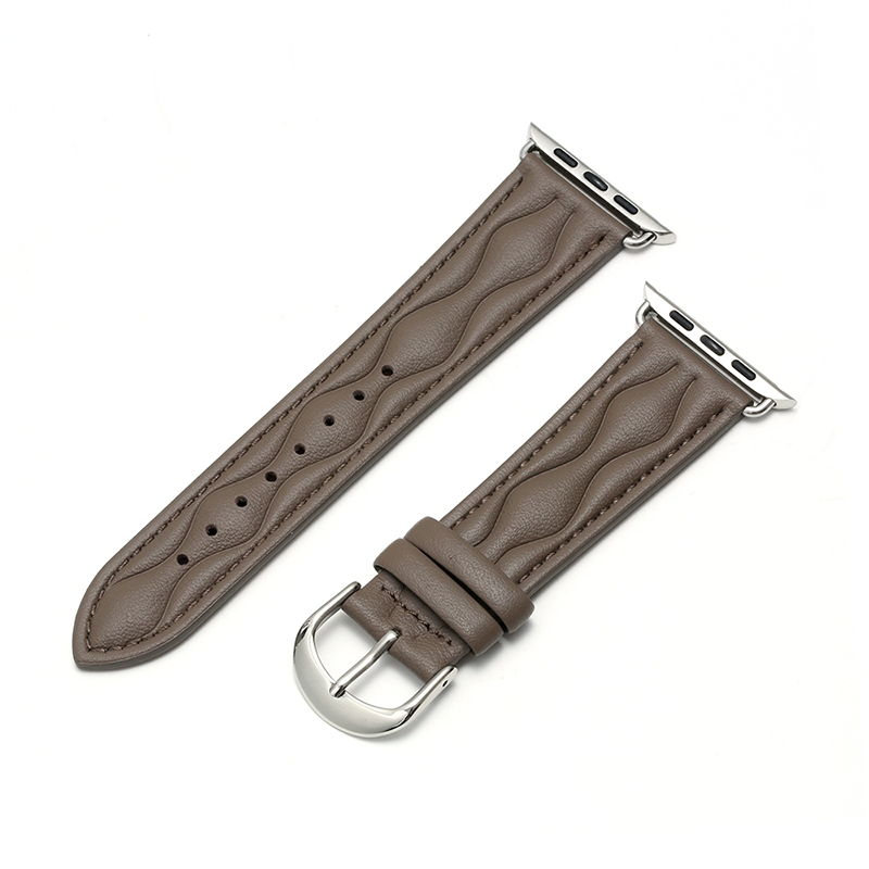 【秋の装いに】ウィーブステッチレザーバンド【アップルウォッチ】