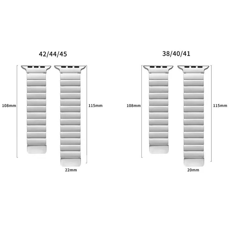 【磁力でスマート装着】マグネティックメタルバンド【アップルウォッチ】