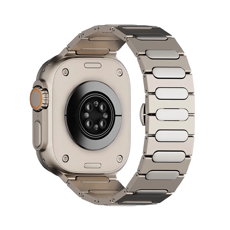 【圧倒的存在感】サークルリンクチタンバンド【アップルウォッチ】