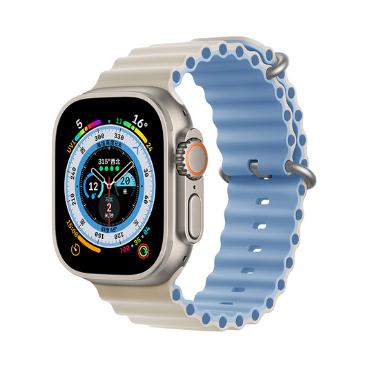 【全14色】バイカラーサークルシリコンバンド【アップルウォッチ】