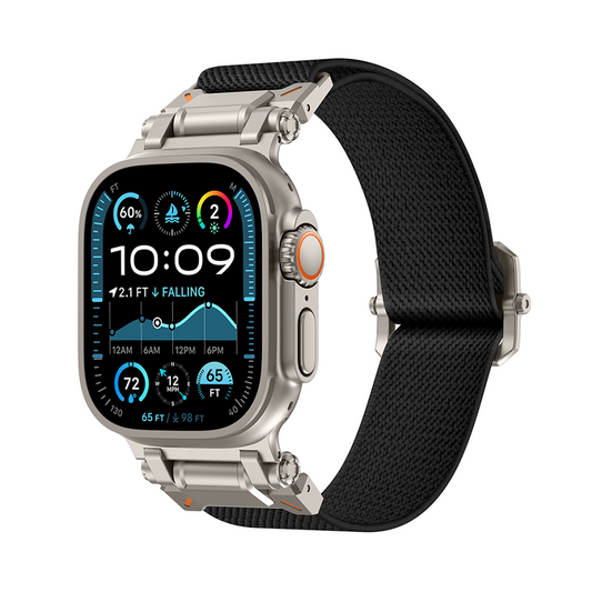 【耐久×柔軟】メタルコネクトナイロンバンド【アップルウォッチ】