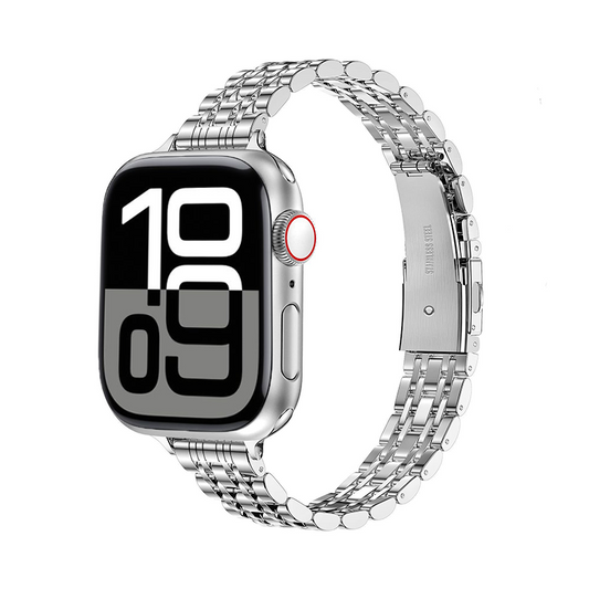 【華奢なデザイン】スリムステンレスブレスバンド【アップルウォッチ】