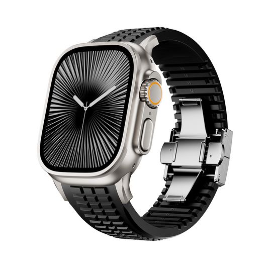 【2025年最新デザイン】クアドラリッチラバーバンド【アップルウォッチ】