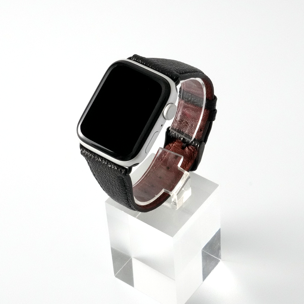 【革の黒ダイヤ】プレミアム姫路レザーバンド【アップルウォッチ】