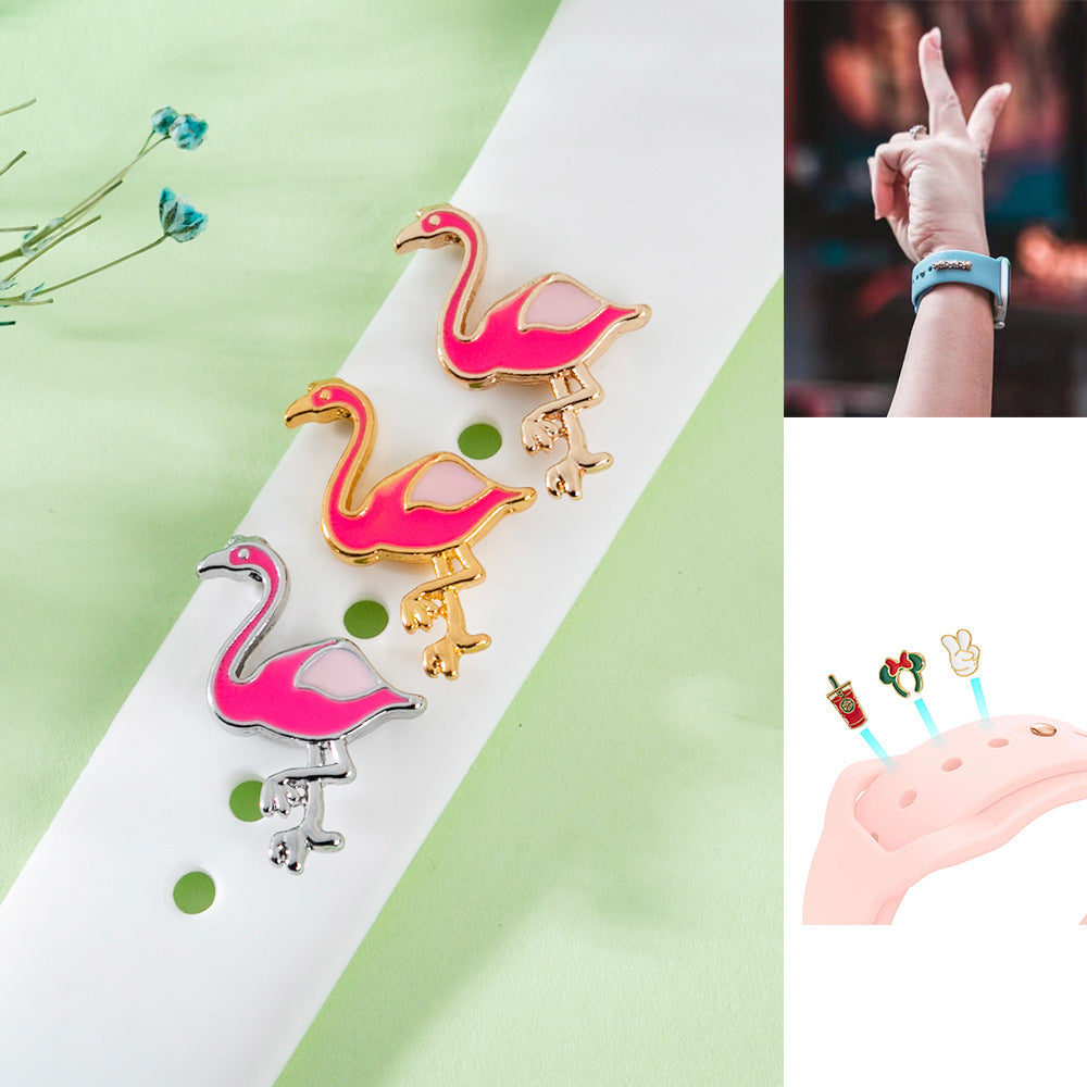 【カスタマイズ】フラミンゴアクセサリー【アップルウォッチ】