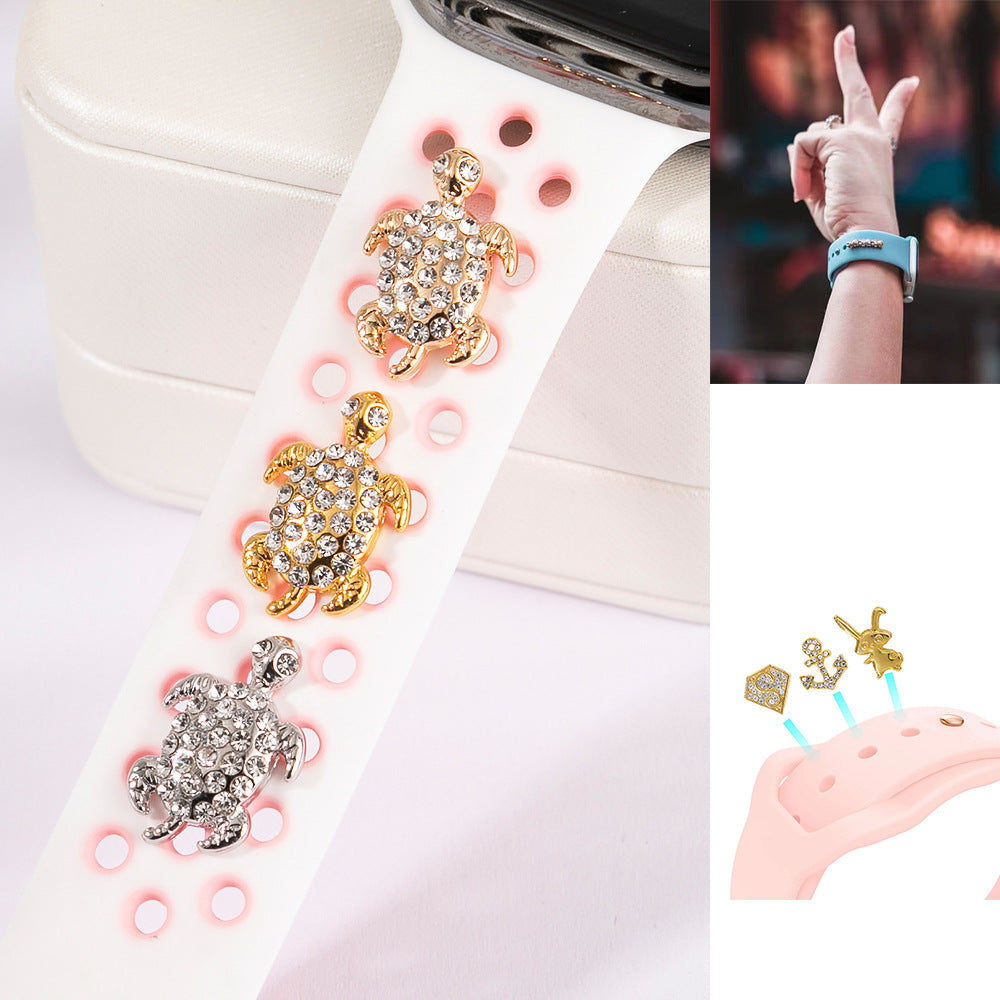 【カスタマイズ】ビーズタートルアクセサリー【アップルウォッチ】