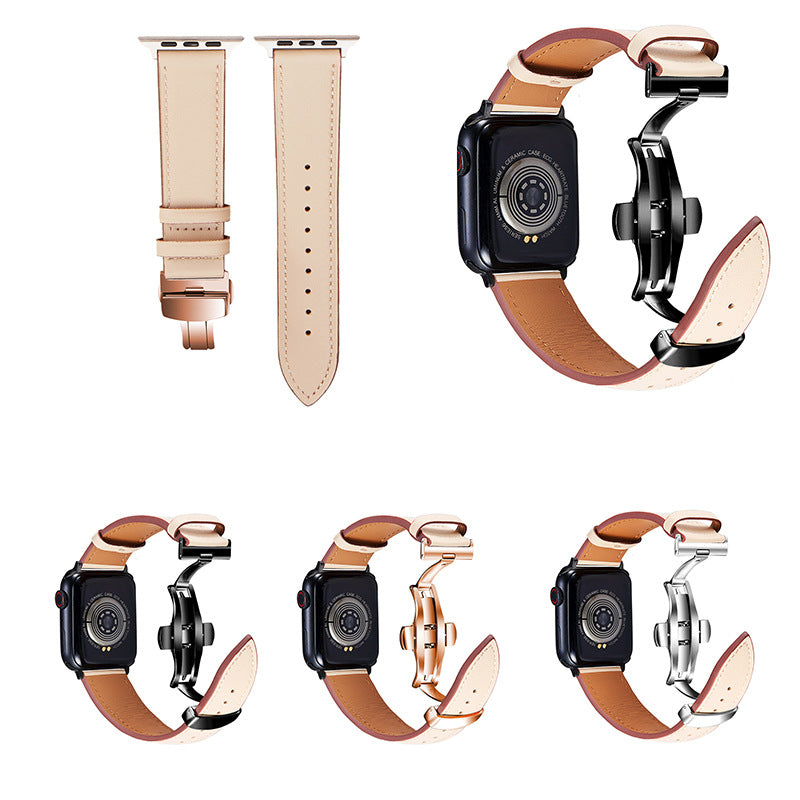 【全6色でバックルの色も選べる】トップレイヤーレザーバンド【アップルウォッチ】 - Apple Watchバンド専門通販【BELTIES(ベルティーズ)】