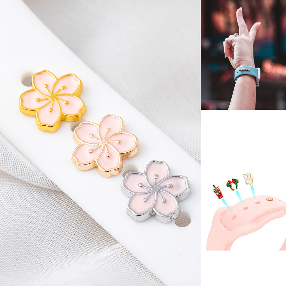 【カスタマイズ】フラワーアクセサリー【アップルウォッチ】
