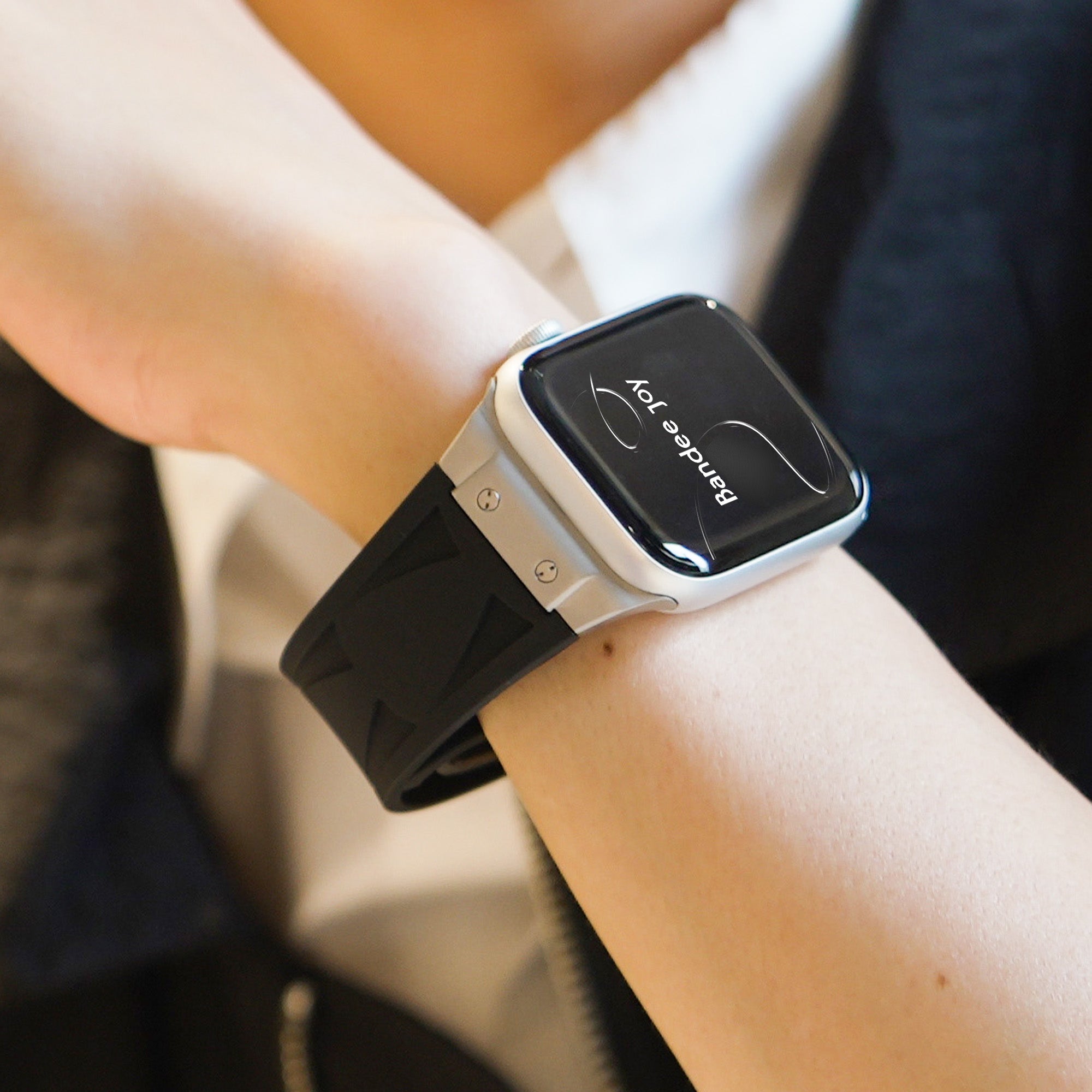 Apple Watch Band BJ-006 VECTOR - Black Silver【Bandee Joy】