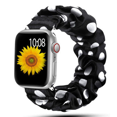 [19 colors available] Feminine scrunchie band [Apple Watch] 