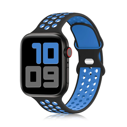 [12 colors available] Bicolor silicone sport band [Apple Watch]