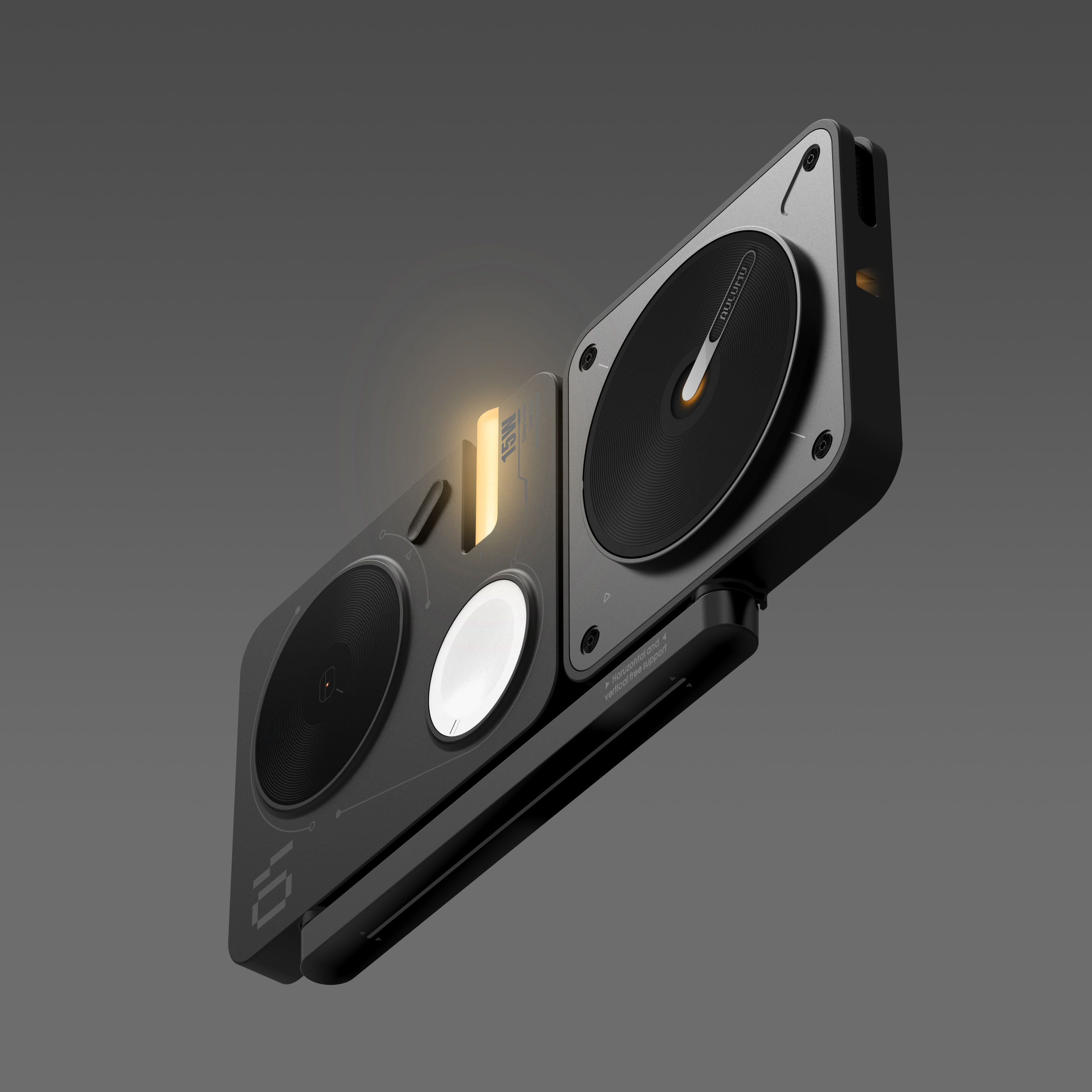 【AULUMU】M01 4-in-1 折りたたみ式ワイヤレス充電器【充電ステーション】