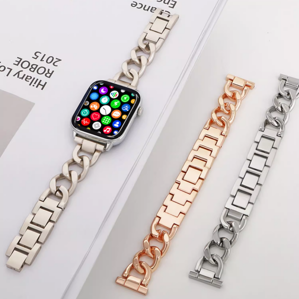 [4 colors available] Elegant chain link band [Apple Watch]