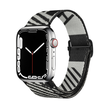 [10 colors available] Striped braided nylon band [Apple Watch]