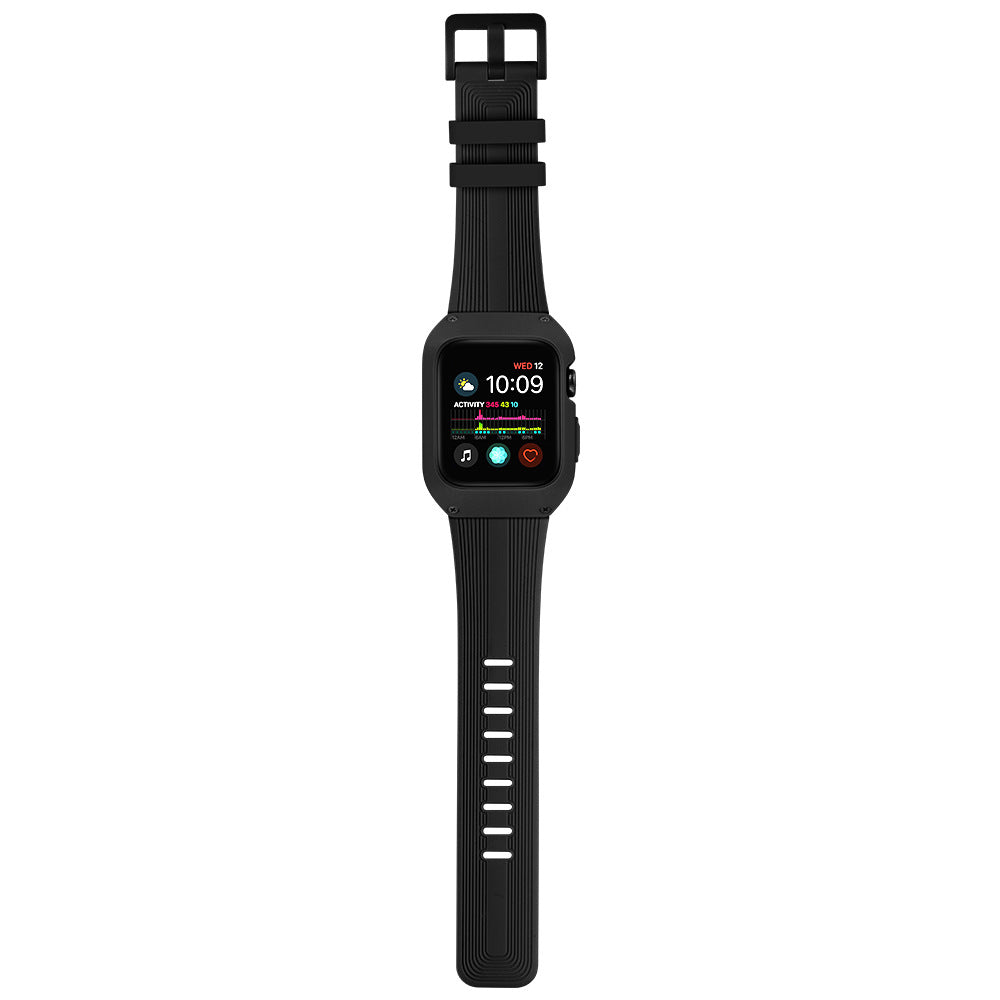 [All 5 colors available with integrated case] Active Guard Silicone Band [Apple Watch]