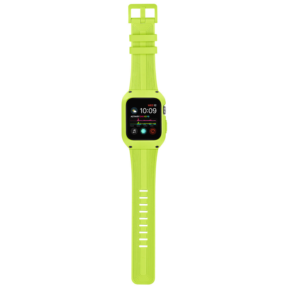 [All 5 colors available with integrated case] Active Guard Silicone Band [Apple Watch]