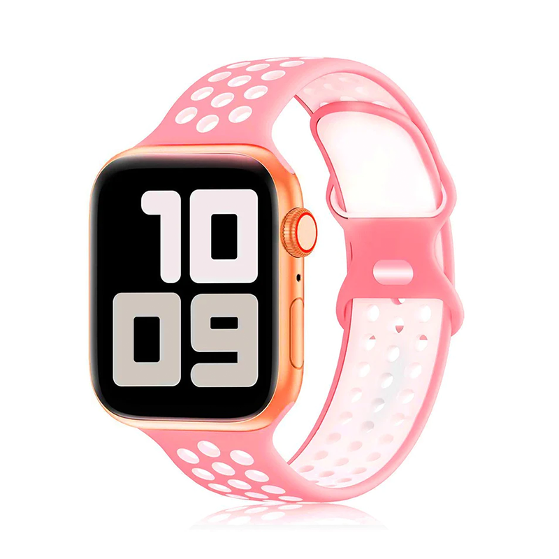 Apple Watch スポーツバンド シリコンバンド ピンク 42mm対応 - 時計