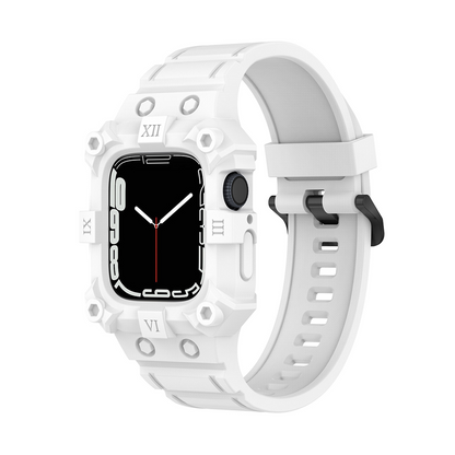 [10 colors available] Explorer silicone case integrated band [Apple Watch]