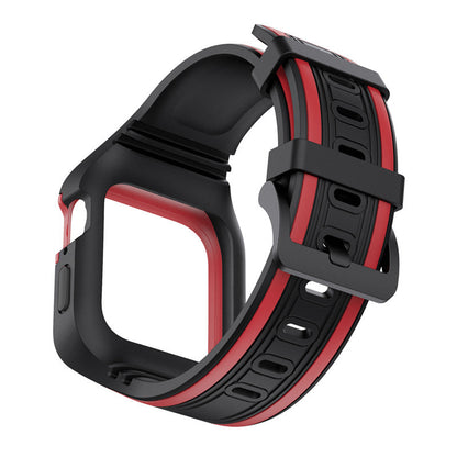 [4 colors available] Bicolor TPU silicone case with integrated band [Apple Watch]